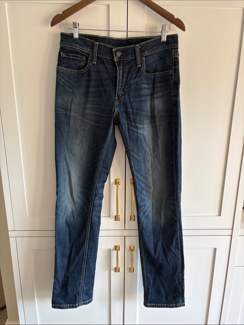 30X31 Levi's 511 Dark Blue Men's Slim Fit Jeans Size 30